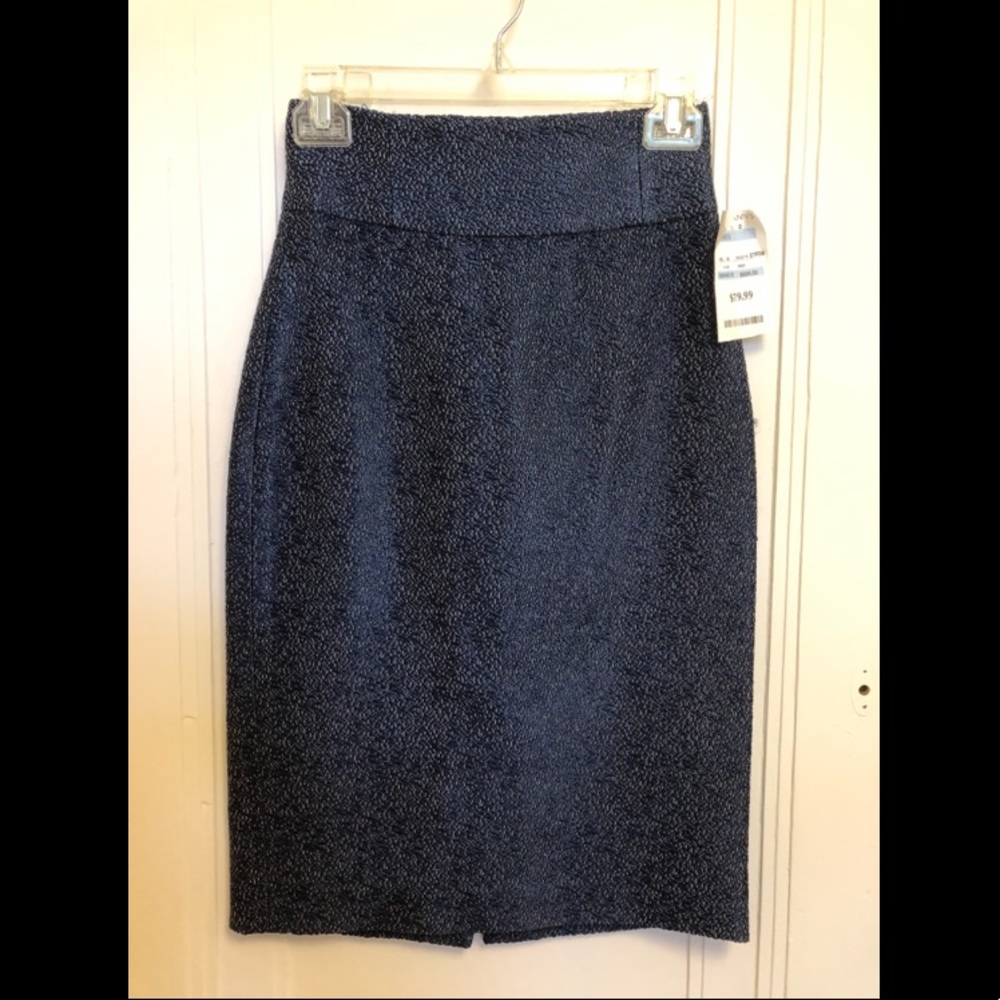 Barneys New York Navy Skirt